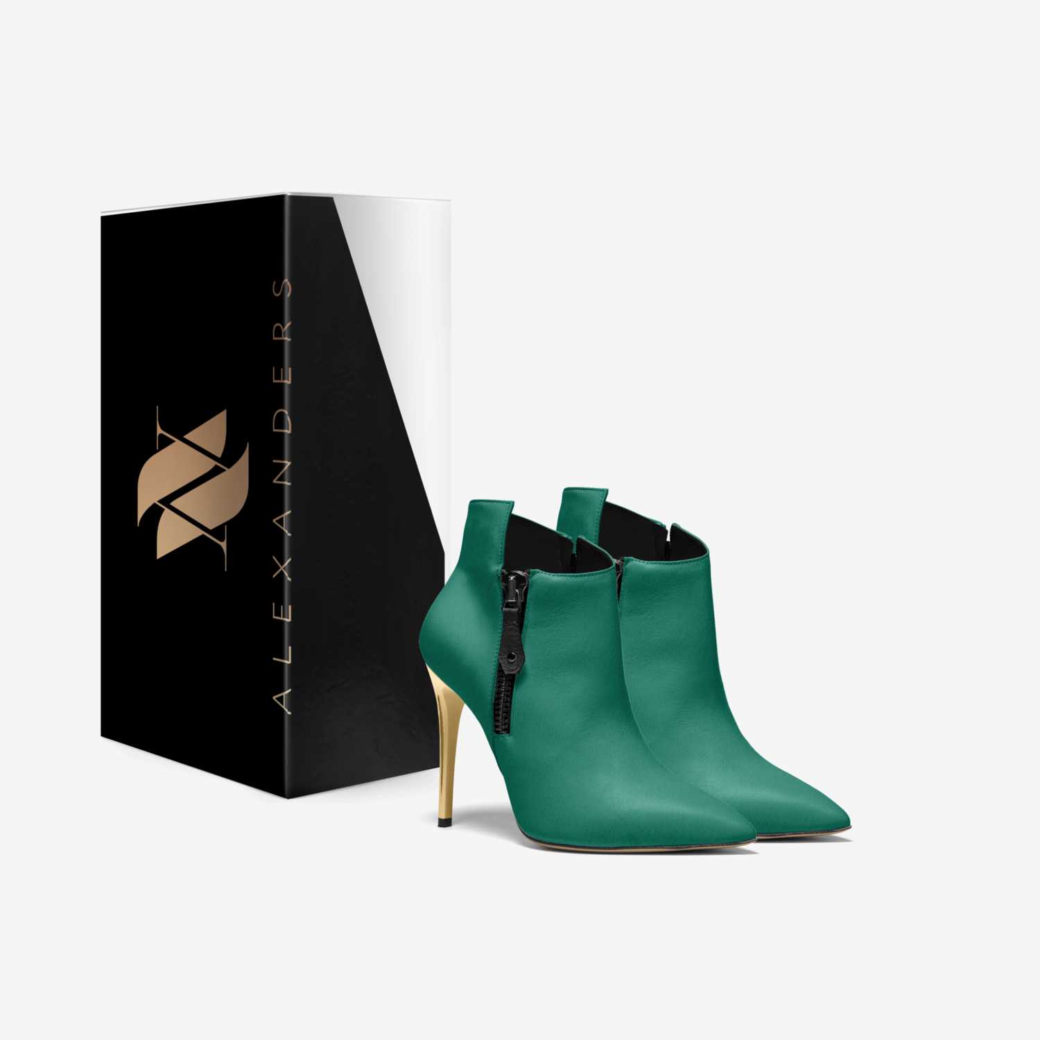 Alexanders custom made in Italy shoes by Darius Alexander | Box view