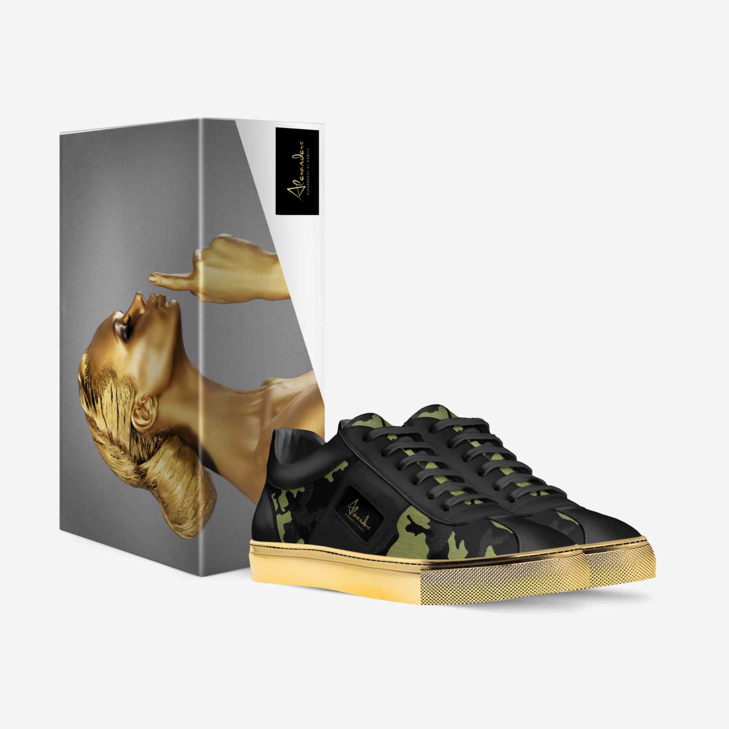 Alexanders custom made in Italy shoes by Darius Alexander | Box view