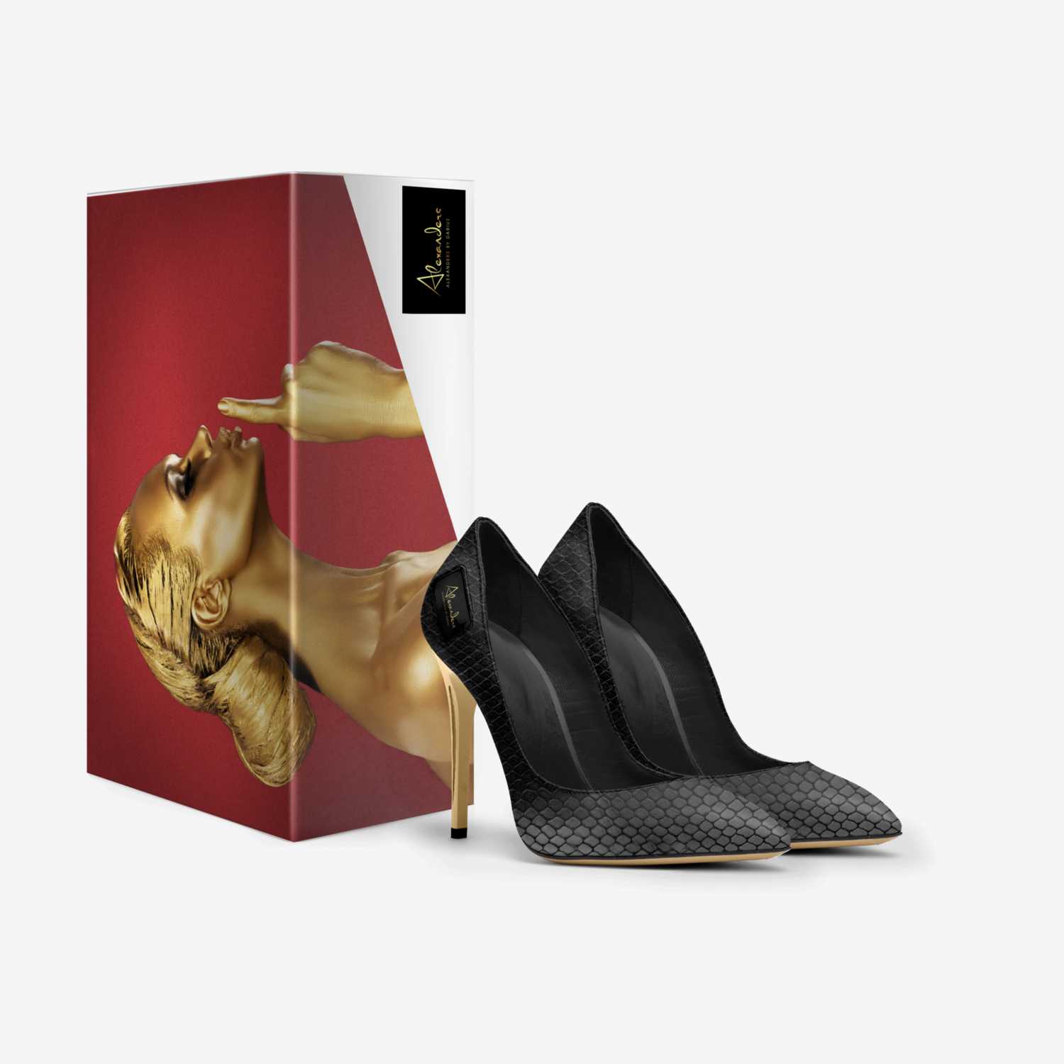 Alexanders custom made in Italy shoes by Darius Alexander | Box view