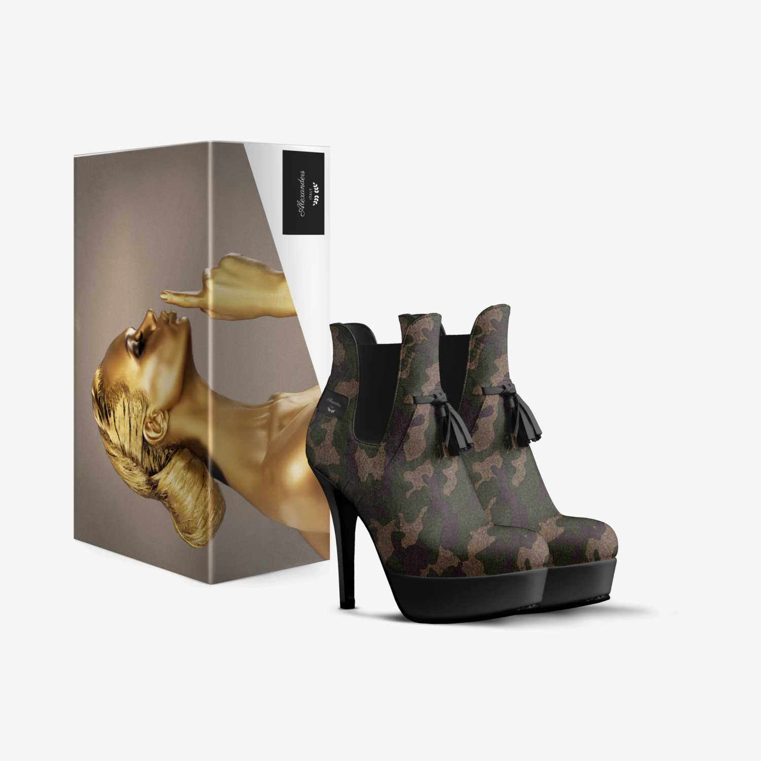 Alexanders custom made in Italy shoes by Darius Alexander | Box view